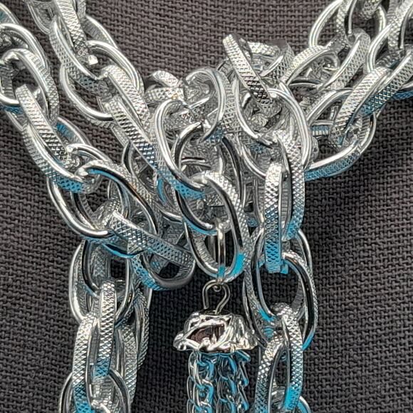 Vintage Long Lariat Tassel Necklace or Belt, Eloxal Jewelry - Picture 2 of 10